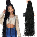 Long Curly Dreadlocks Pre Looped 14 18 24 36 Inch Goddess Locs Crochet Hair Crochet Hair Faux Locs  Soft Locs