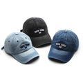 Fashion Women Washed Denim Letter Embroidery Ball Cap Man Custom Sublimated Plain Distressed Baseball Caps