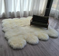 Sample Support Luxury Big Size Sheep Skin Rug  Home Decoration Soft Fluffy Bedroom Rug Carpet Long Wool Sheepskin Rug