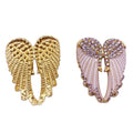 Women's Guardian Angel Wing Flat Back Brooch