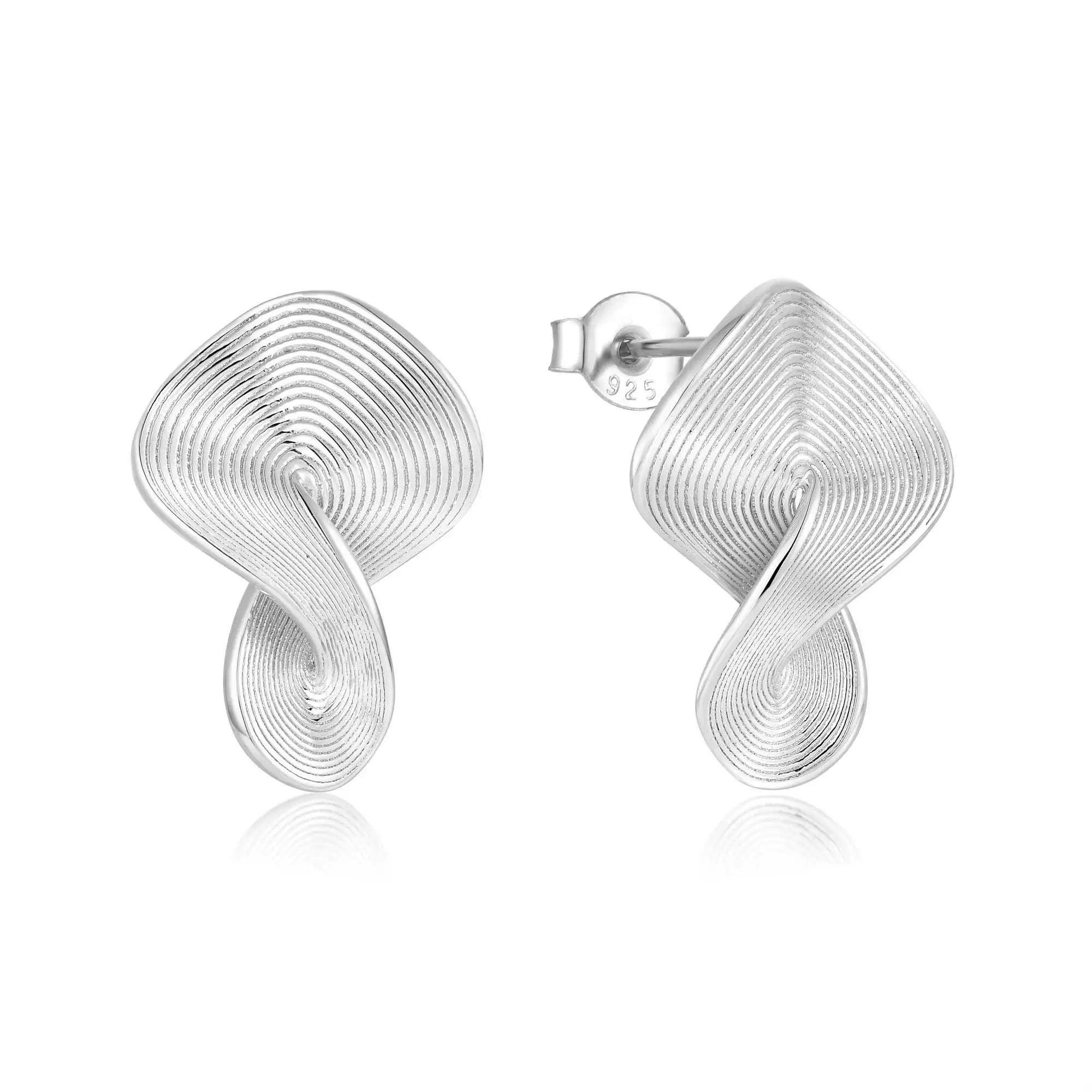 QX CUSTOM OEM Minimalist Fine Jewelry Luxury 925 Sterling Silver Drop Stud Earring for Women