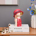 Awoyhaitii Resin Bubble Girl Figurine Ornament 3D Modern Interior Bedroom Decoration Funny Girl Gift