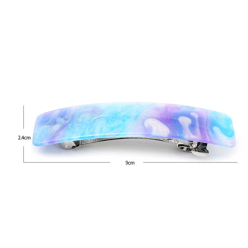 New Fashion Korean Colorful Acrylic Hair Clip Barrette Accessory