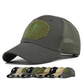 New Arrival Tactical Camouflage  6 Panel Cotton Mesh Trucker Hats Breathable Custom Embroidery Logo Shade Baseball Caps
