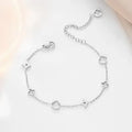 Fashion Trendy Women Stainless Steel Hollow Four Leaf Clover 18K Gold Plated Fashion Jewelry Chain Bracelet