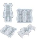 3D gloomy Bear Silicone Mold for Epoxy Resin Craft Making DIY Resin Candle Plaster Gypsum Silicone Mold for Home Decoration