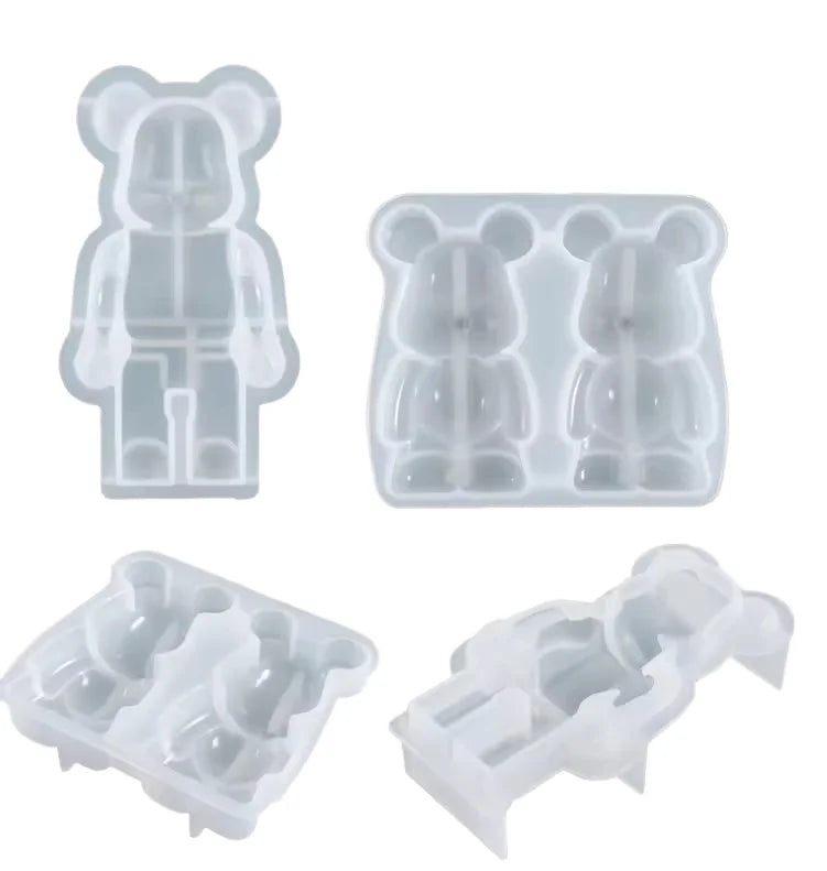 3D gloomy Bear Silicone Mold for Epoxy Resin Craft Making DIY Resin Candle Plaster Gypsum Silicone Mold for Home Decoration