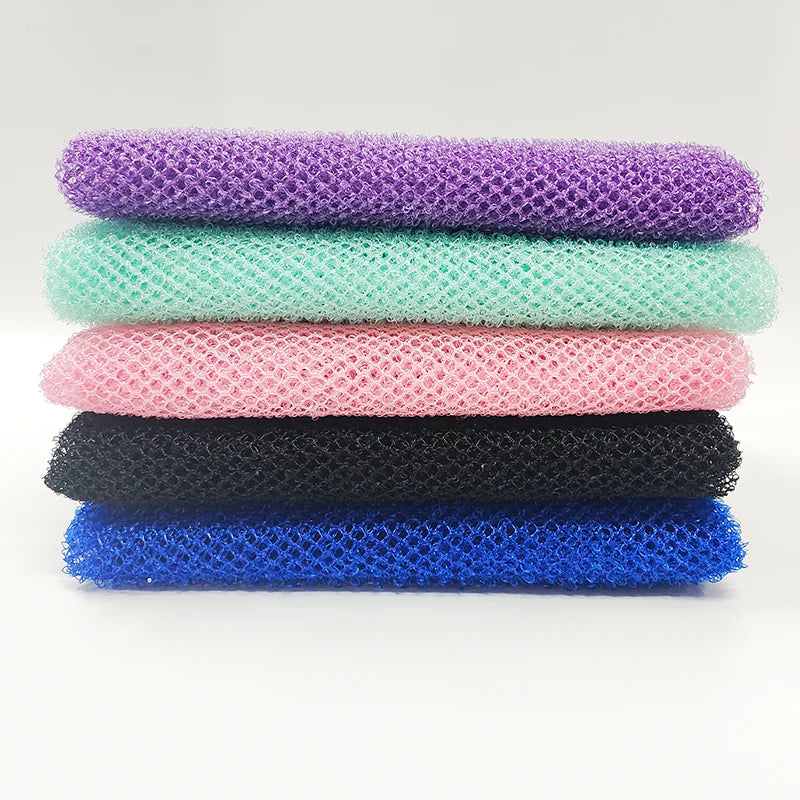 African Net Sponge Exfoliating Back Scrub Shower Body Scrubber Vacuum Package Nigerian Bathing Nylon Mesh Africa Net Bath Sponge