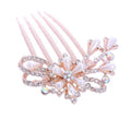 Teeth Hairgrip Bridal Pearl Rhinestone Hair Piece Pin Clip Bride Hair Accessories Wedding Hair Comb in Bun