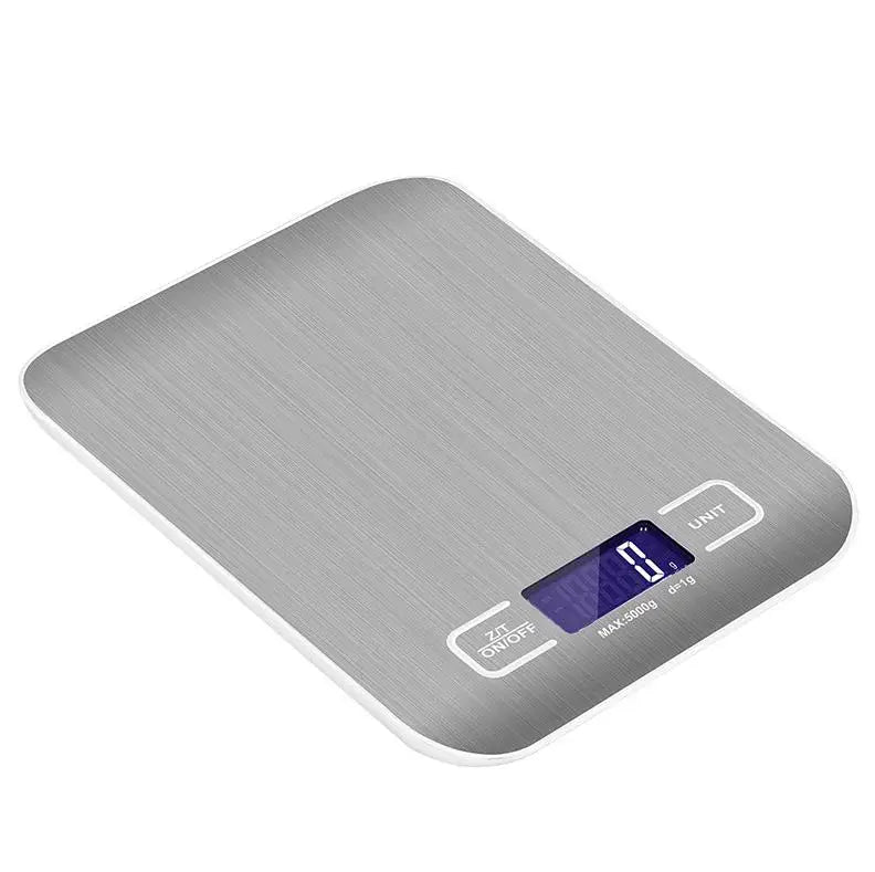 High Accuracy Stainless Steel Digital Kitchen Scales Smart Household Food Weighing Device Max Capacity 5000g Popular Electronic