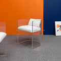 Wholesale Modern Transparent Acrylic Dining Chair with Headrest & Backrest Eco-Friendly for Home Gym or Hotel Use