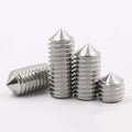 China Stainless Steel Metric DIN914 Cone Point Hexagon Socket Set Screws M2-M36