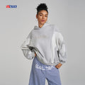 Luxury Hoodie Manufacturers Custom Long Sleeve Color Block Pullover Hoodies Women Wholesale Oversized Women's Hoodie