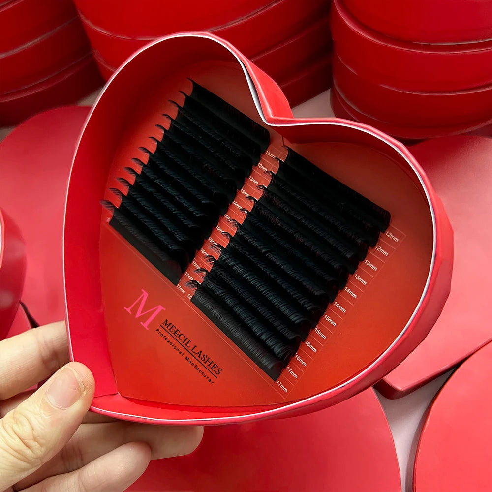 Popular Natural Private Label Mink Individual Eyelashes Thickness Length Curl Volume Lashes