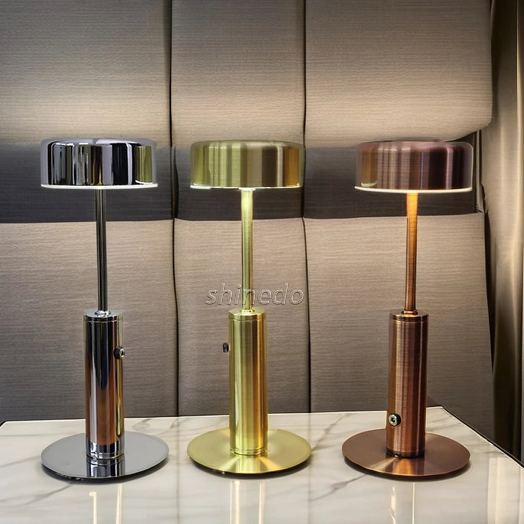 Wholesale Touch Control Luxury Modern Wireless Cordless Vintage Ornament Atmosphere Restaurant and Cafe Desk Lamp Night Light