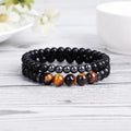 Mens Natural Stone Beaded Bracelet Handmade Healing Crystal Energy Jewelry Custom Gemstone Beads OEM ODM Supplier