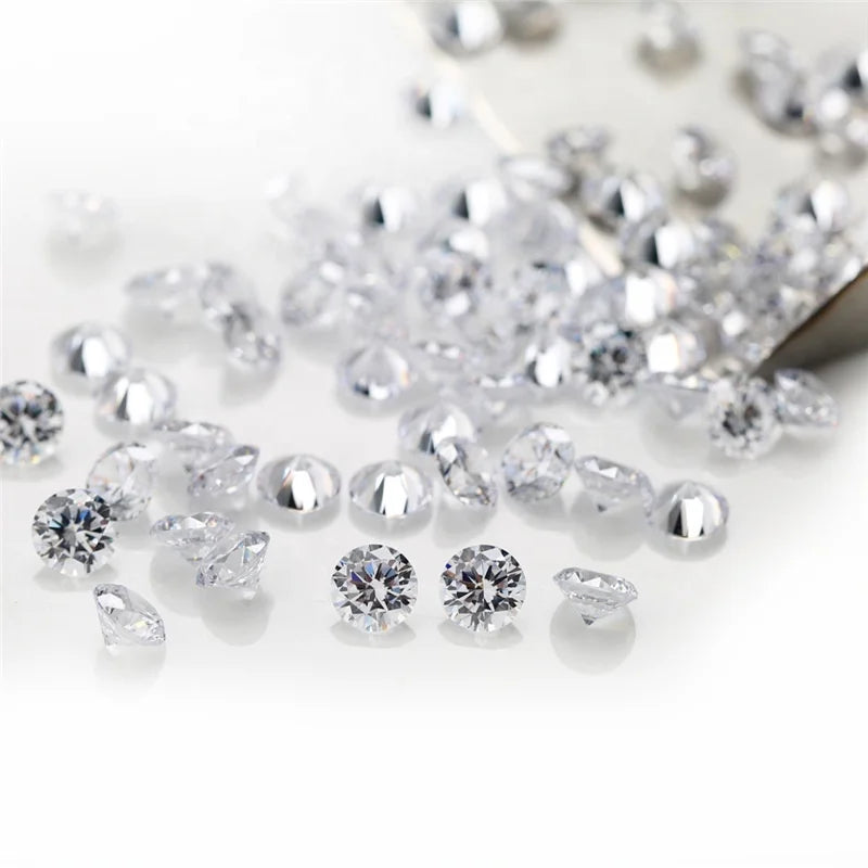 High Quality Super D White VVS Moissanite Round 0.8-3mm Loose Moissanite Melee Price Per Carat