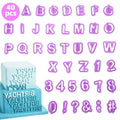 40pcs Diy English Alphabet Letter Number Fondant Cake Mould BiscuitsKids Baking MoldsCookie Cutters and Stamps Wholesale