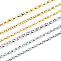 5 Meters  Never Fade Stainless Steel Gold Plated BL O Style Necklace Chains for DIY Jewelry Findings Making Handmade Supplies