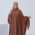 CLearance Sale Traditional Muslim Clothing Modest Abaya Kaftan Dress Satin Jilbab Abaya Femmes Robe Musulmane With Tie Sleeve