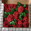 Wholesale White Red Foam Pe Roses Artificial Flowers Heads Real Touch Roses Flower DIY Artificial Flowers for Wedding Decoration