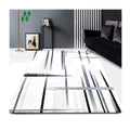 Modern Black and White Geometry Line Art Home Decor Easy Clean Rug Soft Non-Shedding Floor Carpet