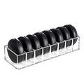 Transparent Acrylic Makeup Compact Storage Box 8 Space Dresser Storage Rack
