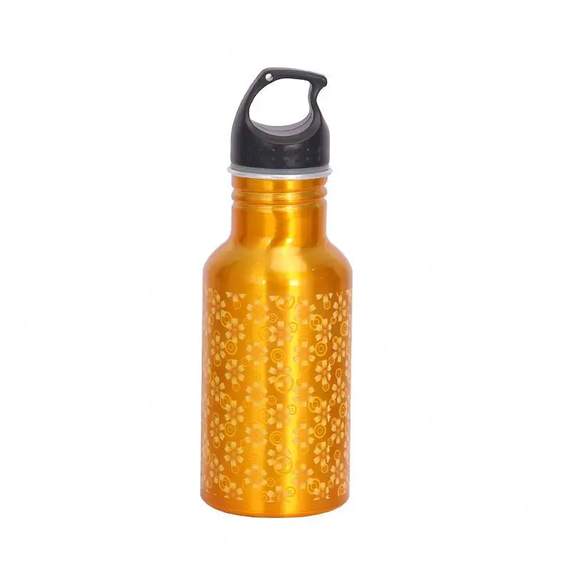 Manufacturer 500ml Customized Climbing Aluminum Water Bottles Outdoor Sport Water Bottles/Drinking Bottle With Carabiner