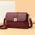 Women Hand Bags Designer Pu Leather Shoulder Messenger Crossbody Bag Pure Color Flap Women Handbag