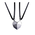 Qiuhan OEM Trendy Magnetic Heart Shaped Stitching Pendants Couples Necklace for Engagement Wedding Party