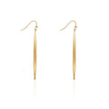 Chris April 316L Stainless Steel PVD Gold Plated Needle Pin Drop Earrings