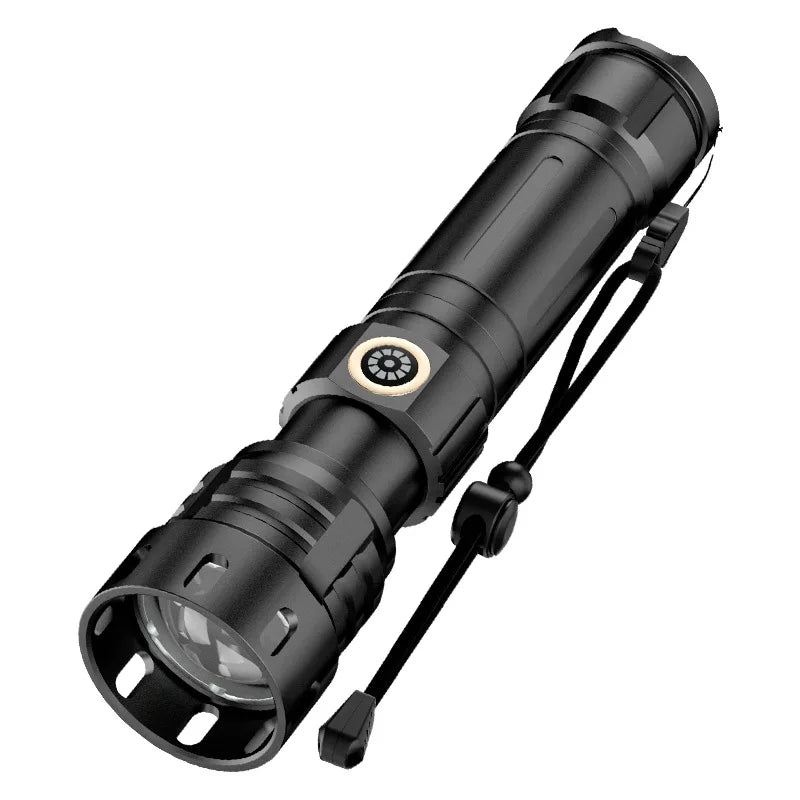 Helius Super Long Range Telescopic Zoom Emergency Charging Bank Rechargeable Led Tactical Lanterns Torch Lihgt Flashlights
