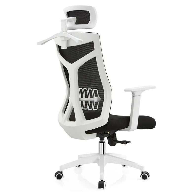Modern Design Executive Office Chair with Aluminum Frame Swivel Manual Adjustment Headrest Armrest Height