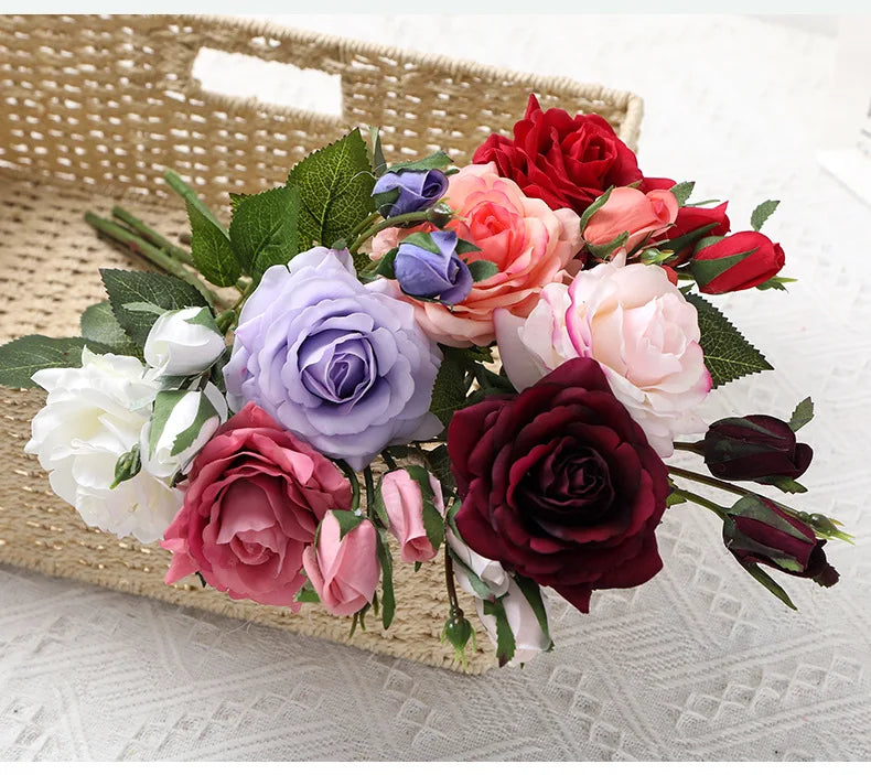New Artificial Moisturizing Real Touch Rose Flower for Home Wedding Decoration