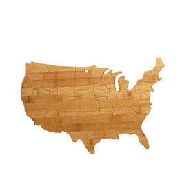 Custom Vegetable Cheese Bread Home Kitchen Accessories Bamboo Chopping Cut Shaped USA State Cutting Board Butcher Block