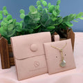 Luxurious Pink Jewellery Pouch Bags  Customised Jewelry Packaging Bag and Insert Pad and Box