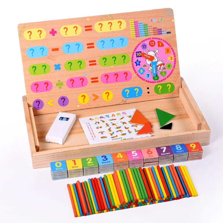 Educational Wooden Toys for Girls Boys Kids Children Toddlers Magnetic Drawing Board Puzzles Games Learning Birthday Gift