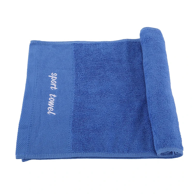 Embroidered Workout Rally Hand Face Bath Towel Super Sweat Workout Custom Logo Cotton Gym Towel Embroidered Sports Towels