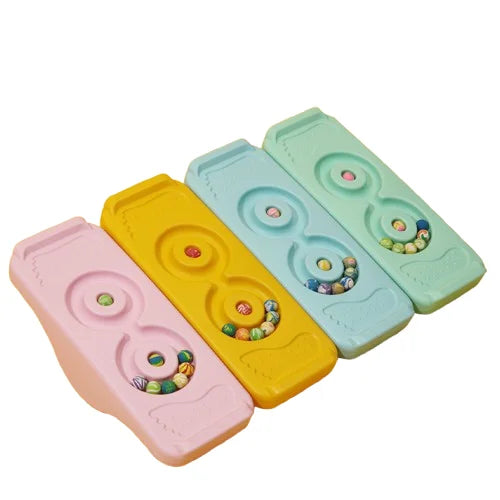 Kindergarten Sensory Training Equipment Balance Board Seesaw With 2 Balls Children's Balance Table Concentration Training Toy