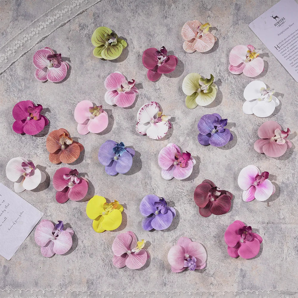 Artificial Flowers Phalaenopsis Single Head Flower for Wedding Decoration Artificial Flowers