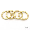 Unique New Design Leather Key Chain 32 mm Curved Flat Solid Brass Split Ring Luxury Style Waterproof and Heavy Duty