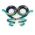 Evorte AB Glass Spiral Ear Tapers Plugs Teardrop Gauges Expander Weights Flesh Tunnels Tragus Helix Piercing Body Jewelry Gold