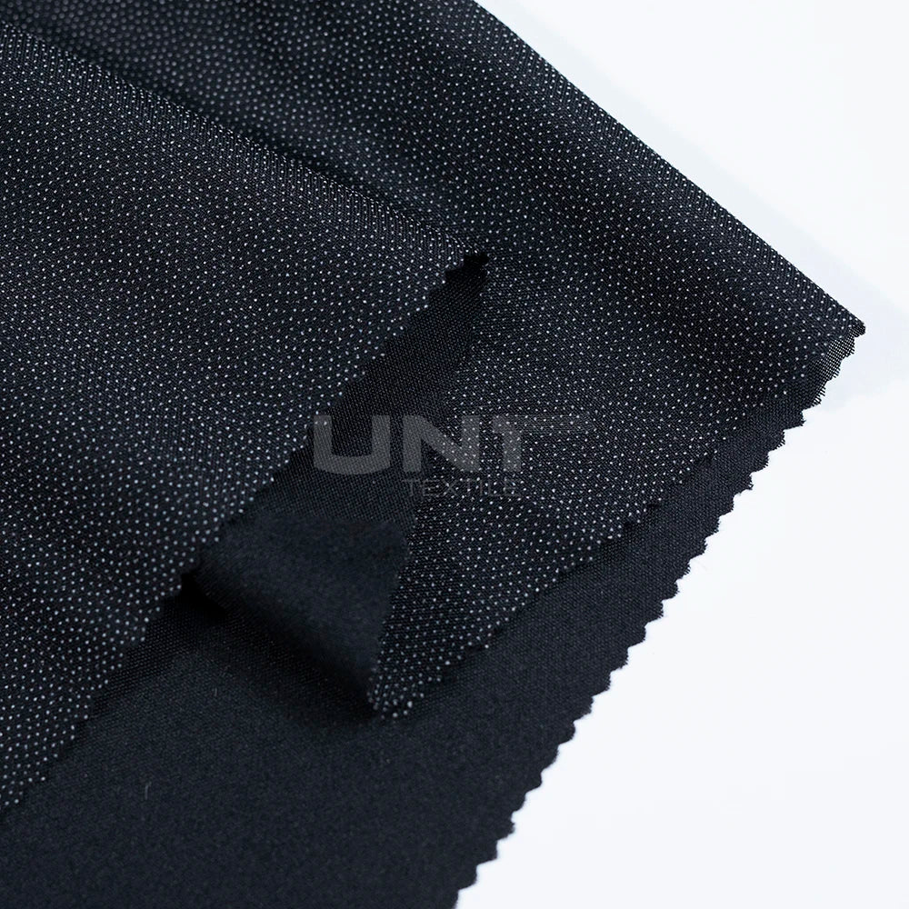 Custom 100%Polyester Plain Woven Interlining Strong Adhesive Fusible Interlining Interfacing