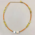 Clover & Pearl Beaded Necklace Freshwater Pearls & Gemstones Boho Beaded Layered Necklace Gift for Women
