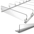 Supermarket Gondola Fridge Plastic PVC Freezer Warehouse Commercial Refrigerator Acrylic Shelf Divider for Closet Shop