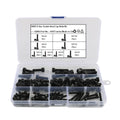 100pcs Hex Socket Head Cap Grade 8.8 Steel Black DIN7984 Hex Hexagon Socket Thin Low Short Profile Head Allen Cap Screw Bolt