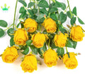 Artificial Yellow Rose Flowers Long Stem Silk Roses for  Wedding Bouquet Table Centerpiece Home Decor