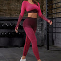 FLW Women's Active Wear Set Lightweight Breathable Gym Sportswear for Fitness Workout Clothing with Print Pattern
