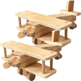 Unfinished Wood Craft Construction Kit Wooden Models Airplanes Propeller Aircraft air Craft Plane Model 3D Puzzle Decor