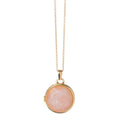 MECYLIFE DIY Memory Picture Natural Stone Photo Frame Pendant Necklaces Gemstone Jewellery Gold Plated Simple Locket Necklace